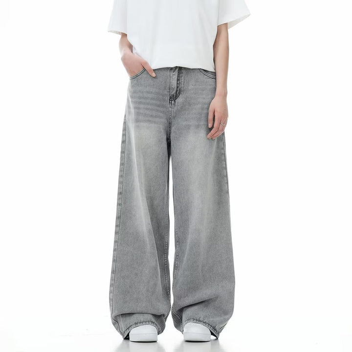 Women's Wide-Cut Jeans with High Waistband Mune Fashion
