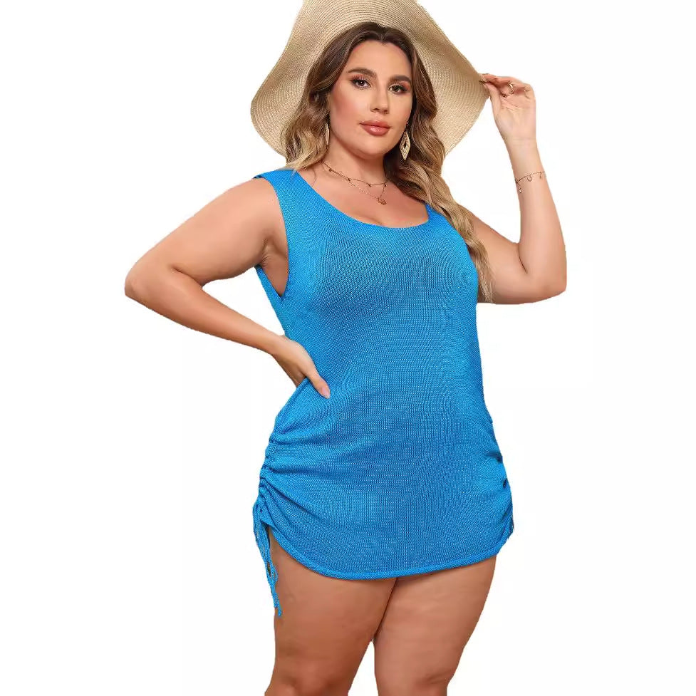 Women's sleeveless summer dress with adjustable drawstring Mune Fashion