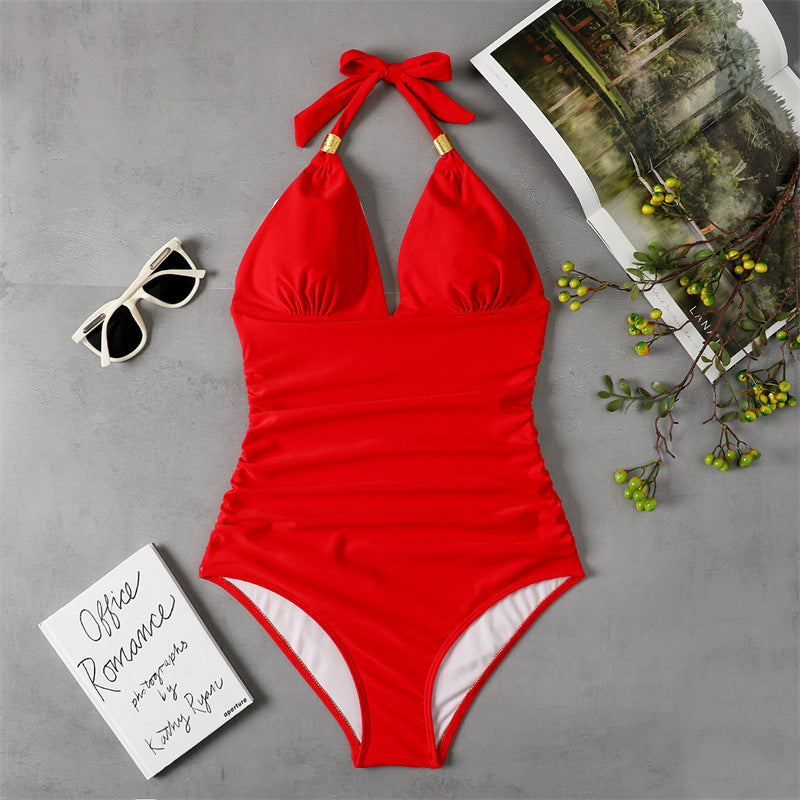 Women Elegant Swimwear One-Piece with Sophisticated Ruffle Details Mune Fashion