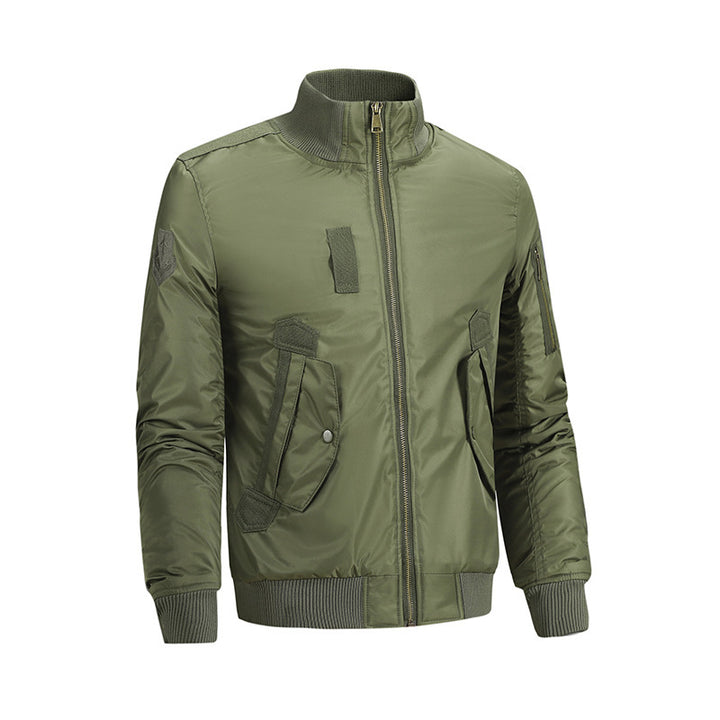 Men's Fashionable Bomber Jacket with Utility Pockets Mune Fashion