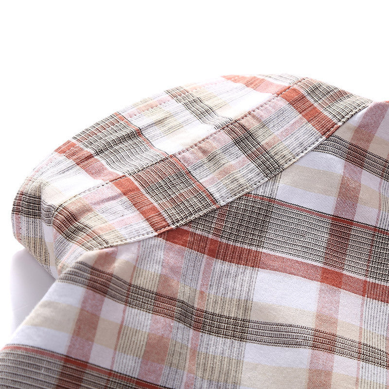 Men's checked shirt jacket in worker style with chest flap pockets Mune Fashion