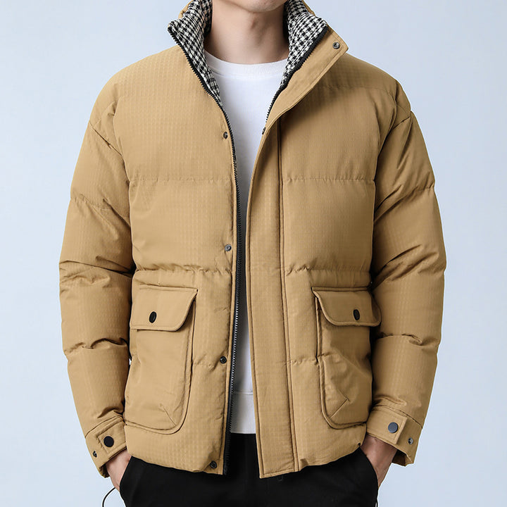 Men's quilted jacket with high collar Mune Fashion