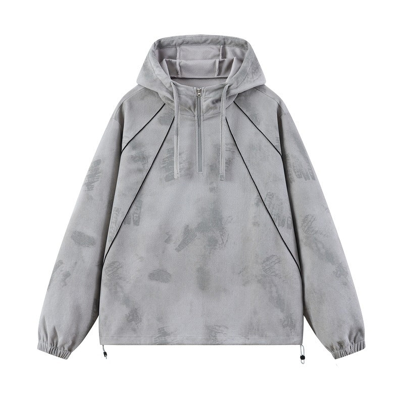 Women’s sporty hooded jacket with side zippers Mune Fashion