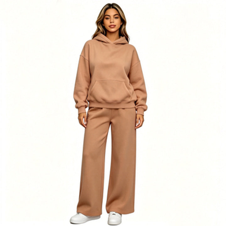 Women Casual Hoodie with Loose Pants Mune Fashion