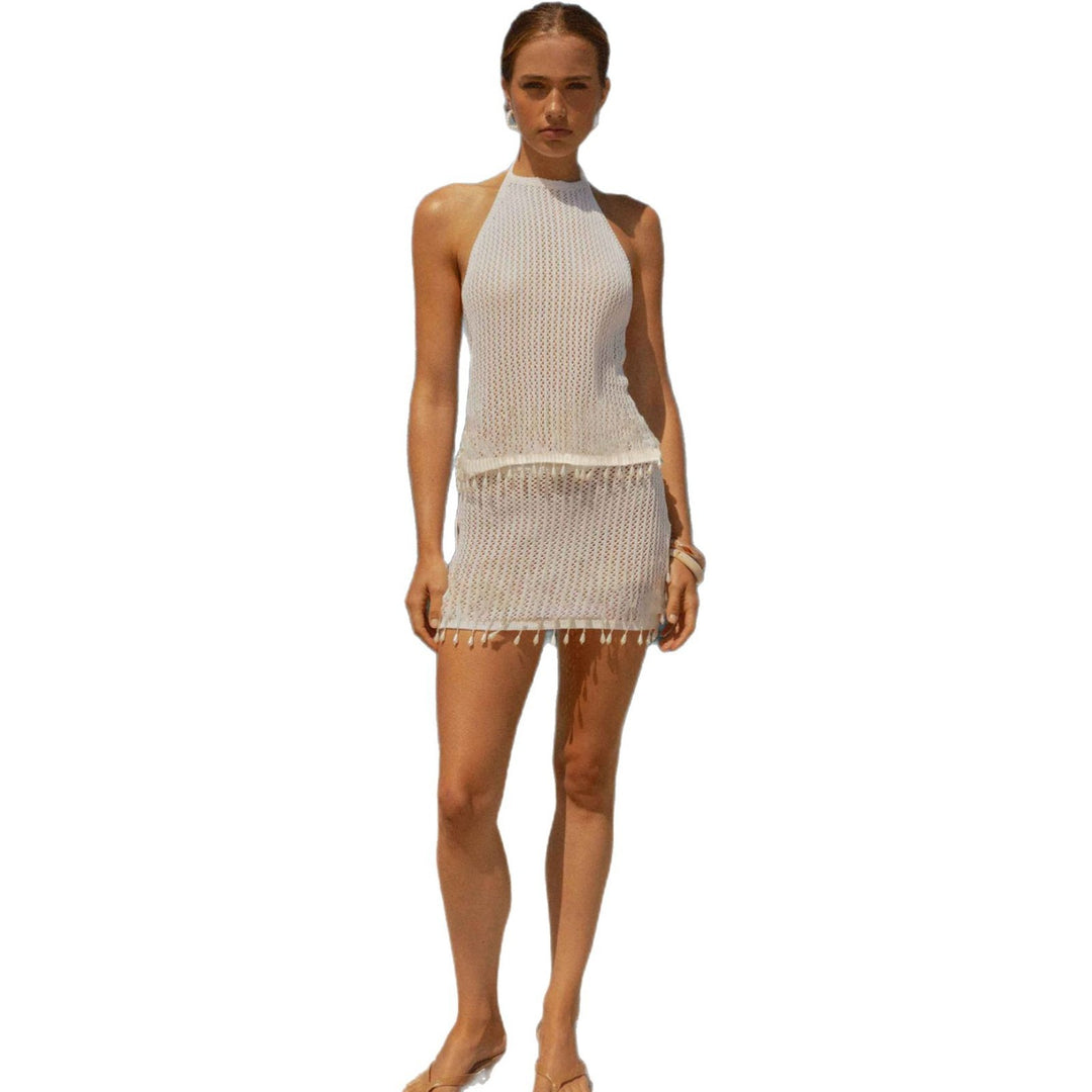 Women's Beach Dress with Fringes Mune Fashion