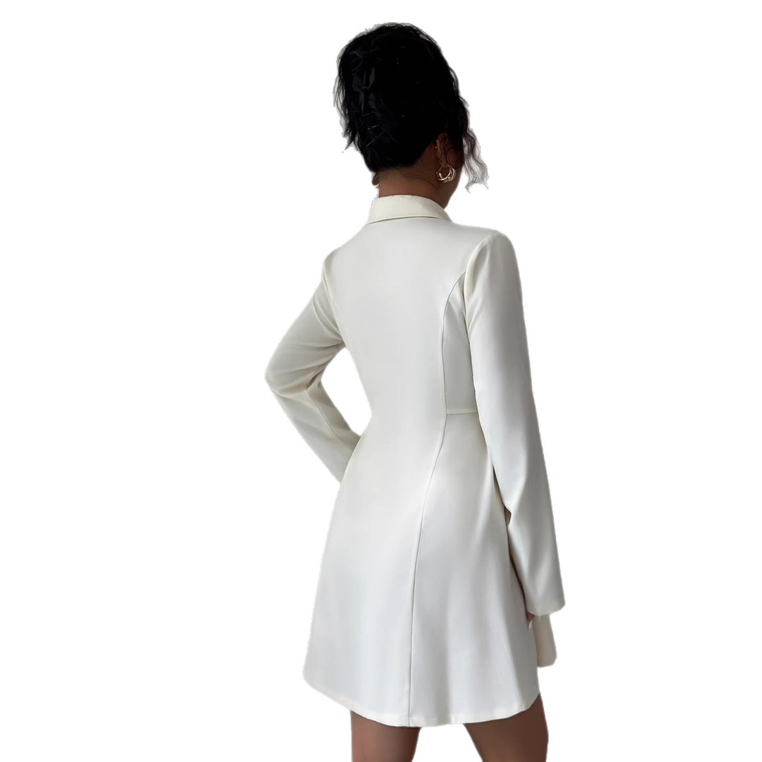Women's Fashion Double-Breasted Blazer Dress