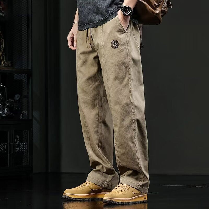 Men's Comfortable Cargo Pants with Elastic Waistband Mune Fashion