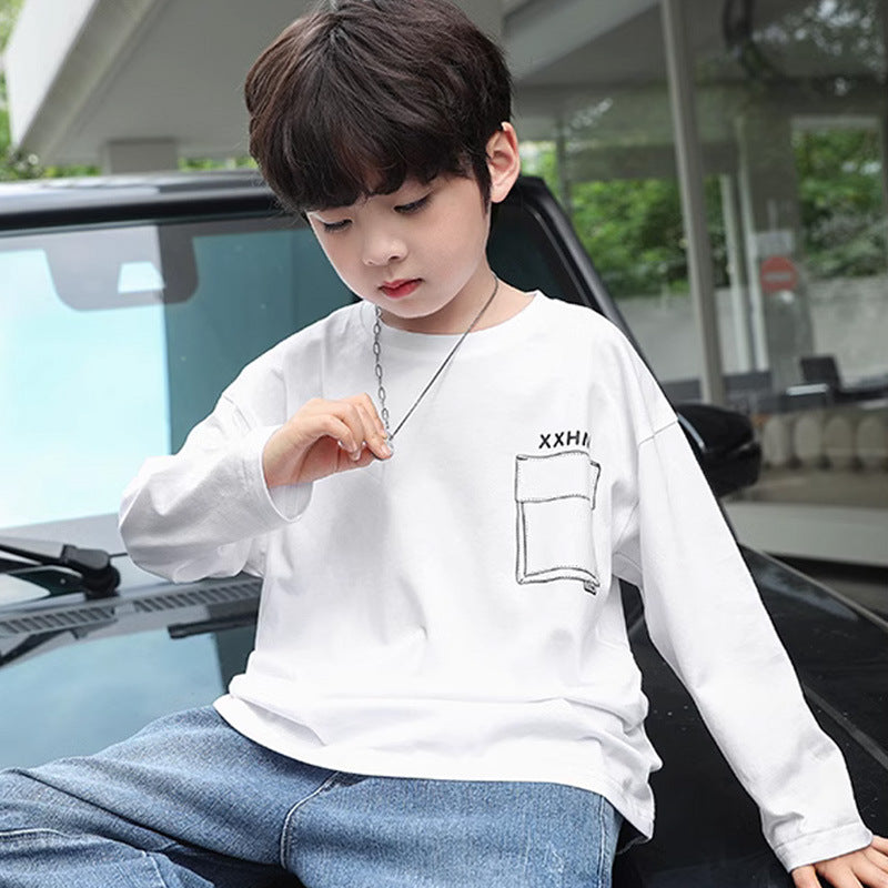 Unisex casual long-sleeved T-shirt with creative print Mune Fashion