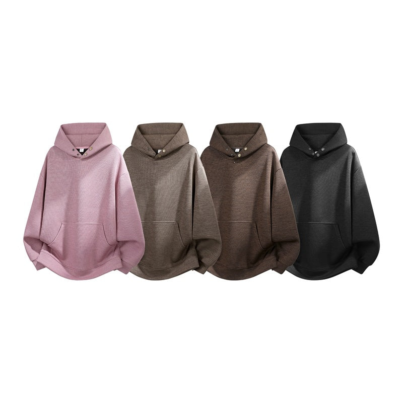 Unisex Oversize Hoodie with High Collar Trim & Kangaroo Pocket Mune Fashion