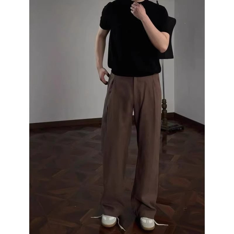 Men's elegant and comfortable high-waisted suit trousers Mune Fashion