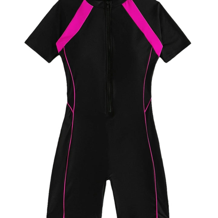 Women's Sporty Neoprene Rashguard with Short Sleeve Mune Fashion