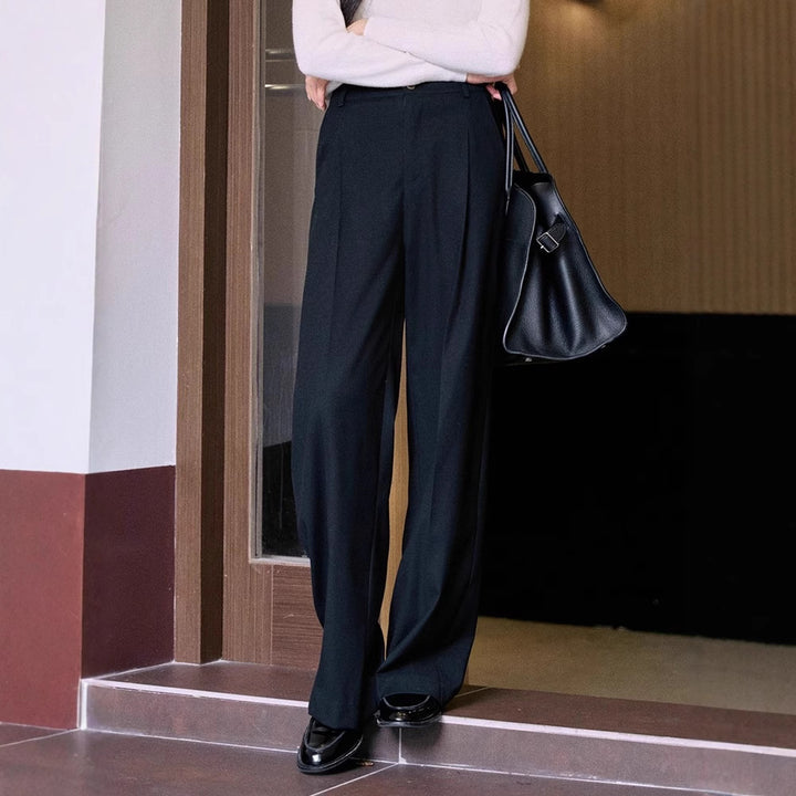 Women's Elegant, Wide Suit Pants Mune Fashion