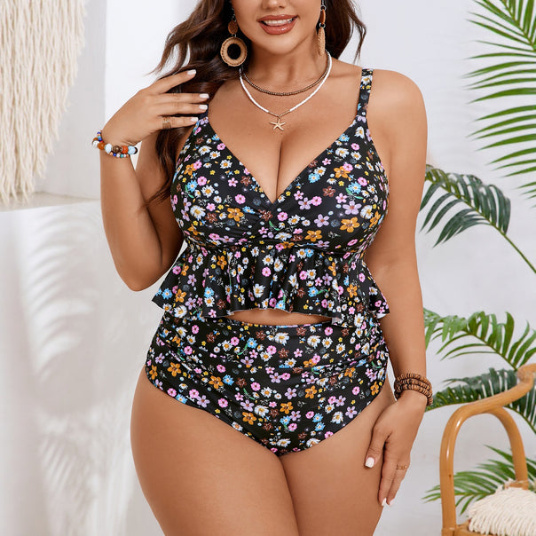 Women's bikini set with voluminous top and high waistband Mune Fashion
