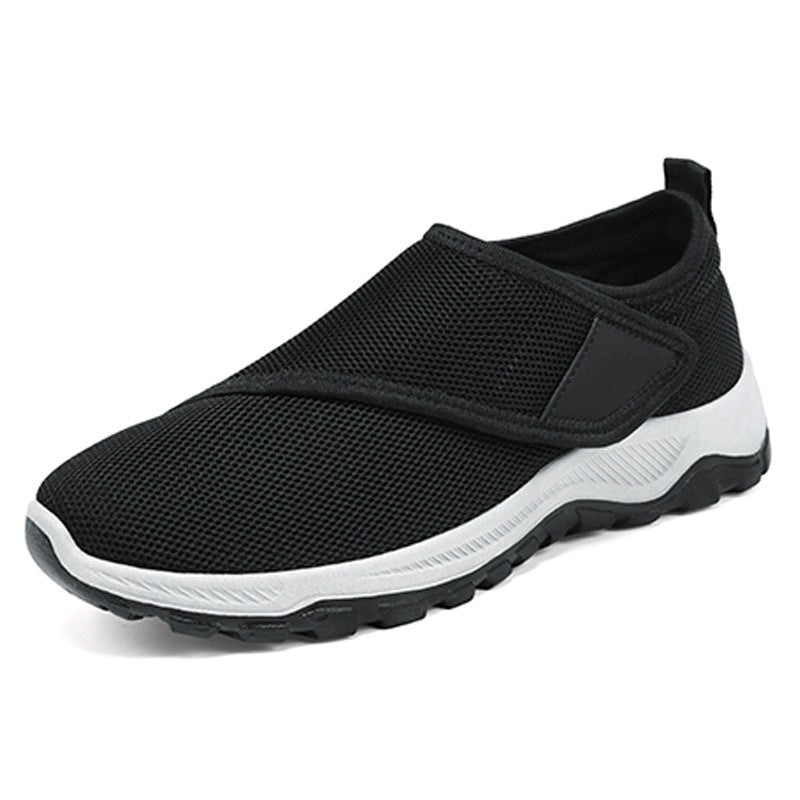 Men's breathable slip-on mesh sneakers with Velcro, padded comfort sole and slip-resistant profile sole Mune Fashion