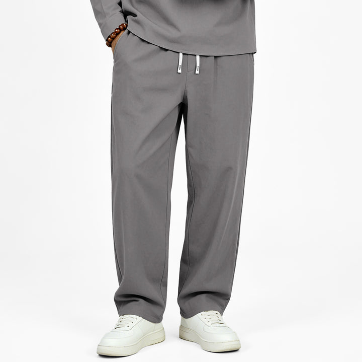 Men's Casual Jogging Pants with Drawstring and Straight Cut Mune Fashion