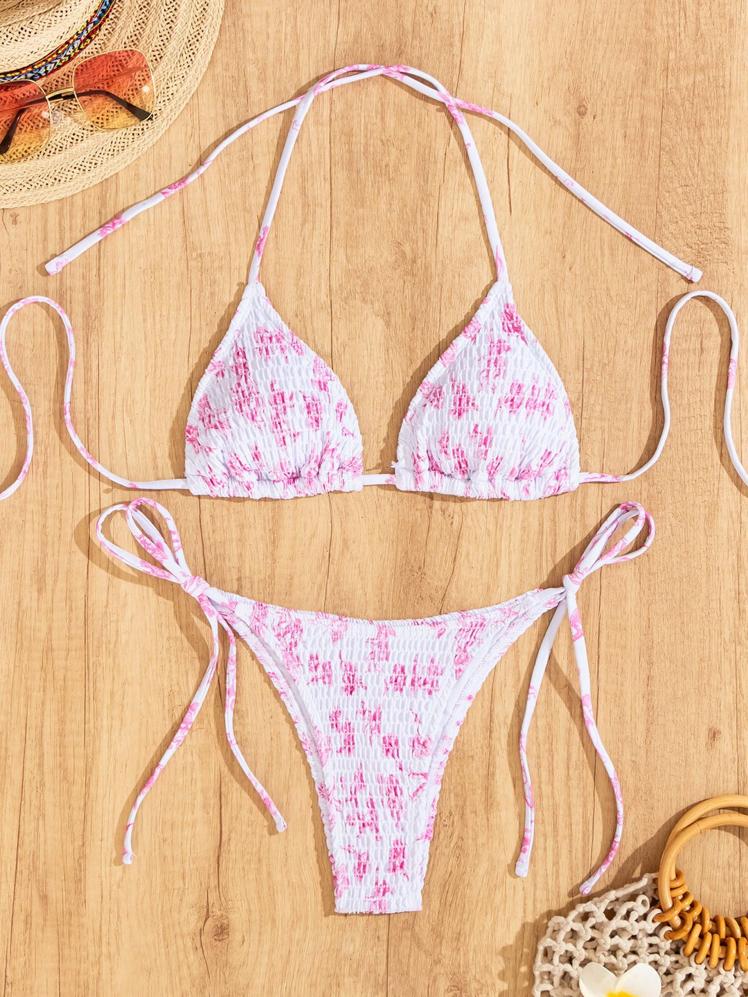 Women's triangle bikini with playful ruffle design Mune Fashion