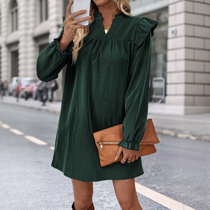 Women's Playfully Cut Top with Ruffle Details Mune Fashion