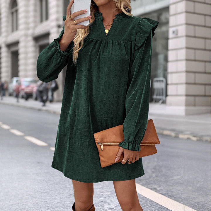 Women's Playfully Cut Top with Ruffle Details Mune Fashion