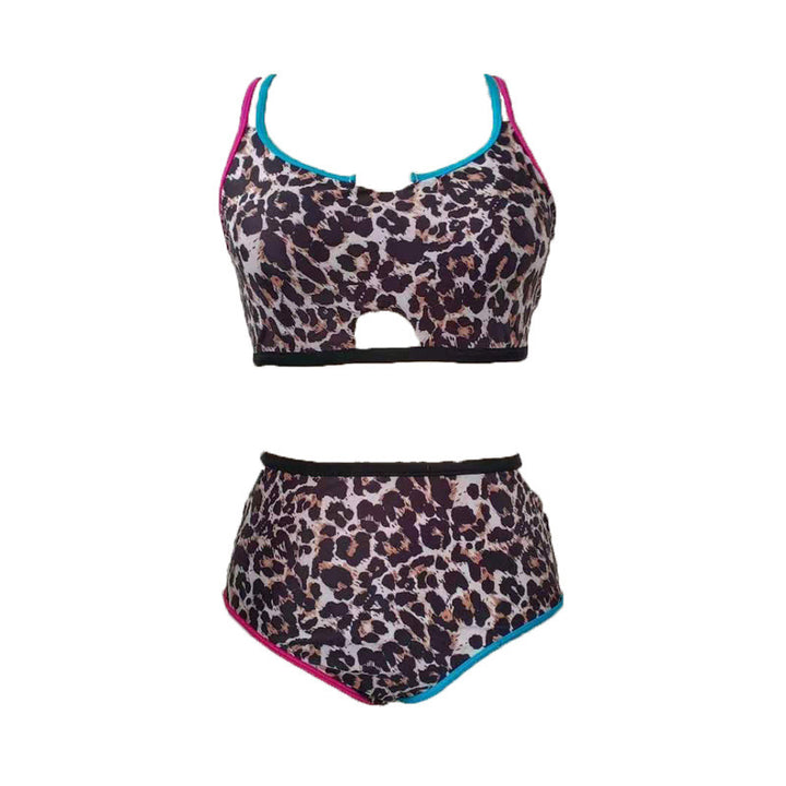 Women High-Quality Bikini with Trendy Leopard Pattern Mune Fashion