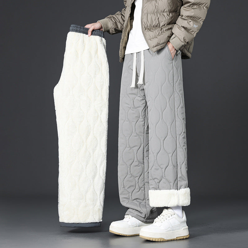 Men's Comfortable Fleece Jogging Pants with Lining