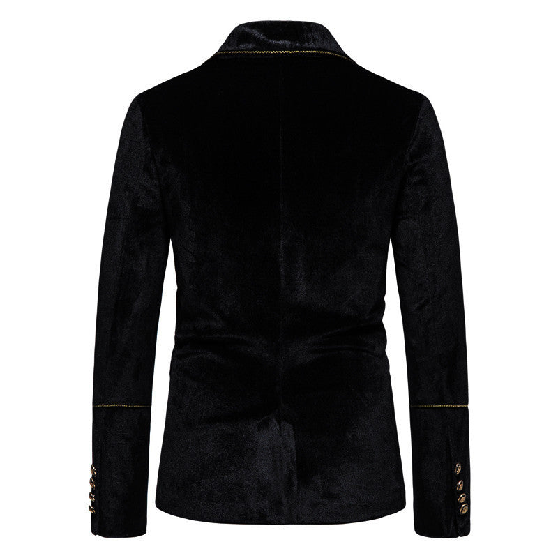 Men's elegant velvet suit set with glossy finish and modern cut Mune Fashion
