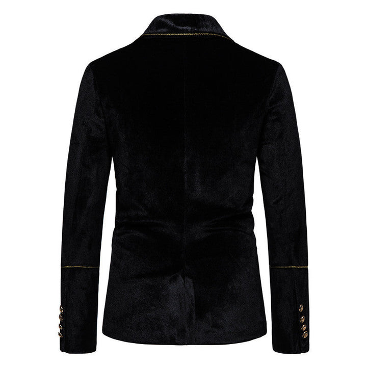 Men's elegant velvet suit set with glossy finish and modern cut Mune Fashion