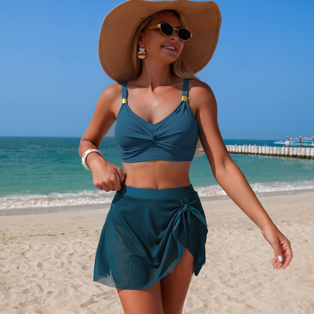 Ladies Swim Bikini with Wrap Skirt Mune Fashion