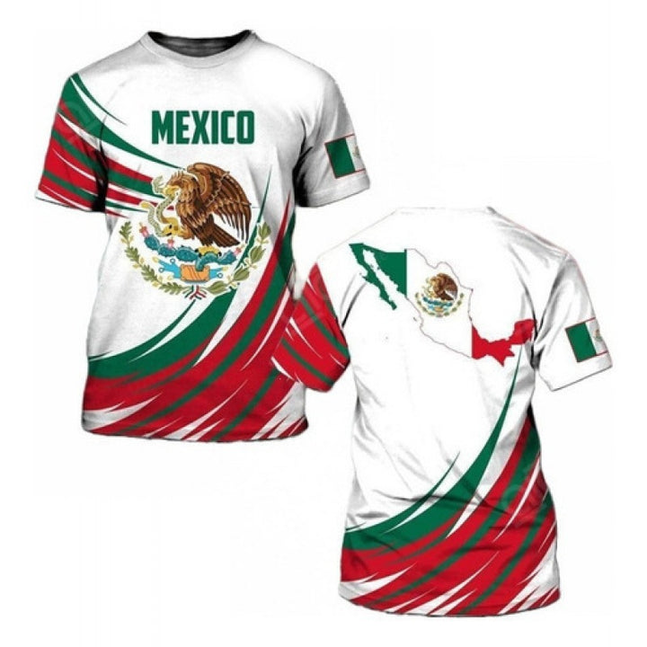 Unisex nan customizable fan jersey with back print, breathable functional fabric and Mexico crest Mune Fashion
