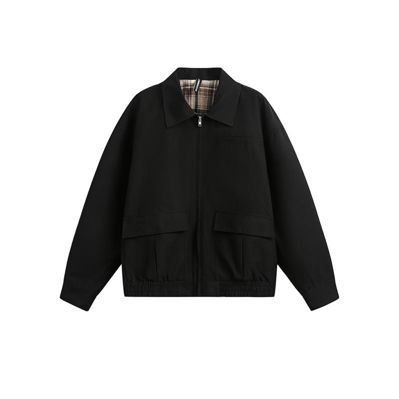 Unisex Lightweight Boxy Field Blouson in Utility Look with Patch Flap Pockets and Elastic Hem Mune Fashion