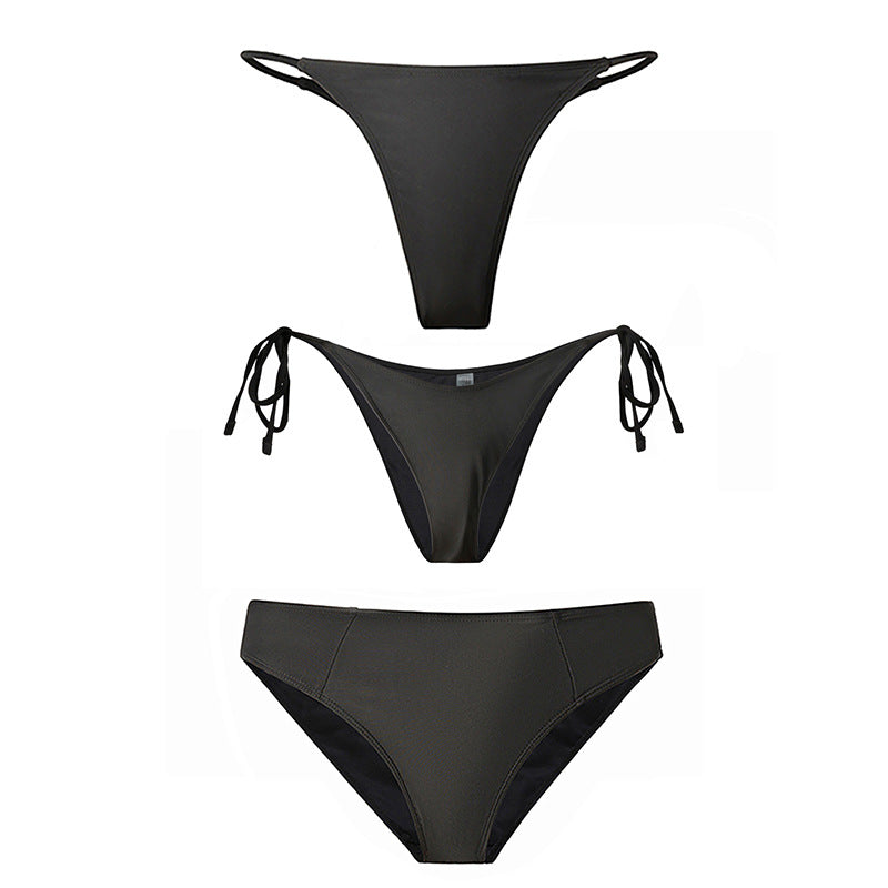 Ladies High-Cut Bikini with Side Ties Mune Fashion