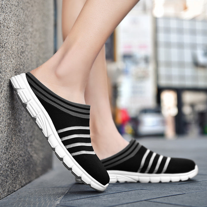Unisex nan lightweight knit mule with contoured comfort sole and flexible profile outsole Mune Fashion