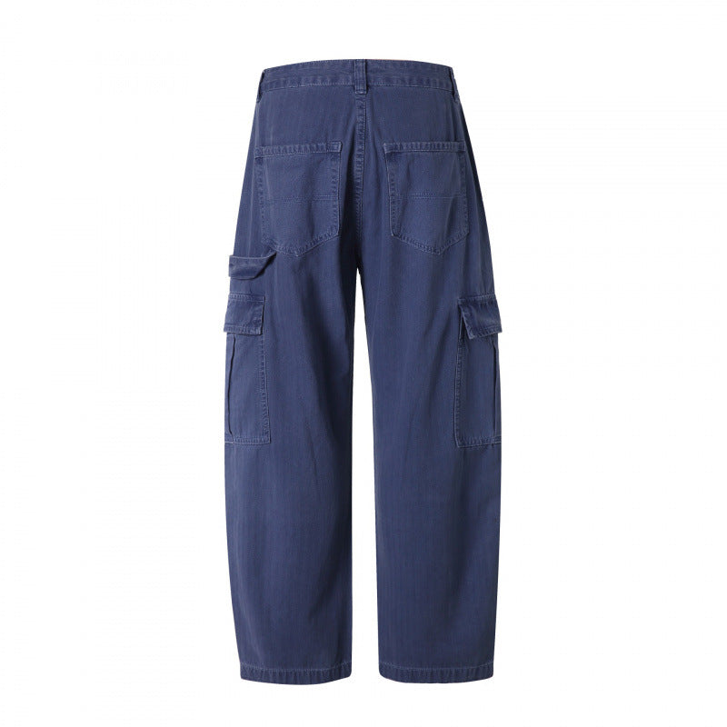 Men's Relaxed-Fit Carpenter Cargo Pants made of lightweight canvas with patch flap pockets Mune Fashion