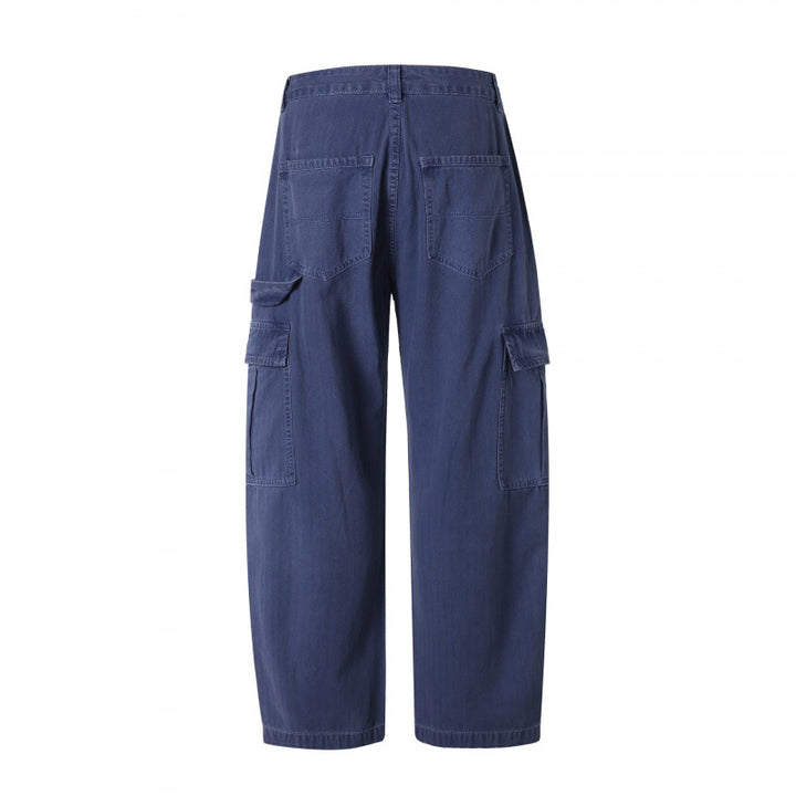 Men's Relaxed-Fit Carpenter Cargo Pants made of lightweight canvas with patch flap pockets Mune Fashion