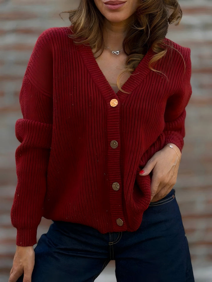 Women Cosy Knitted Cardigan Mune Fashion
