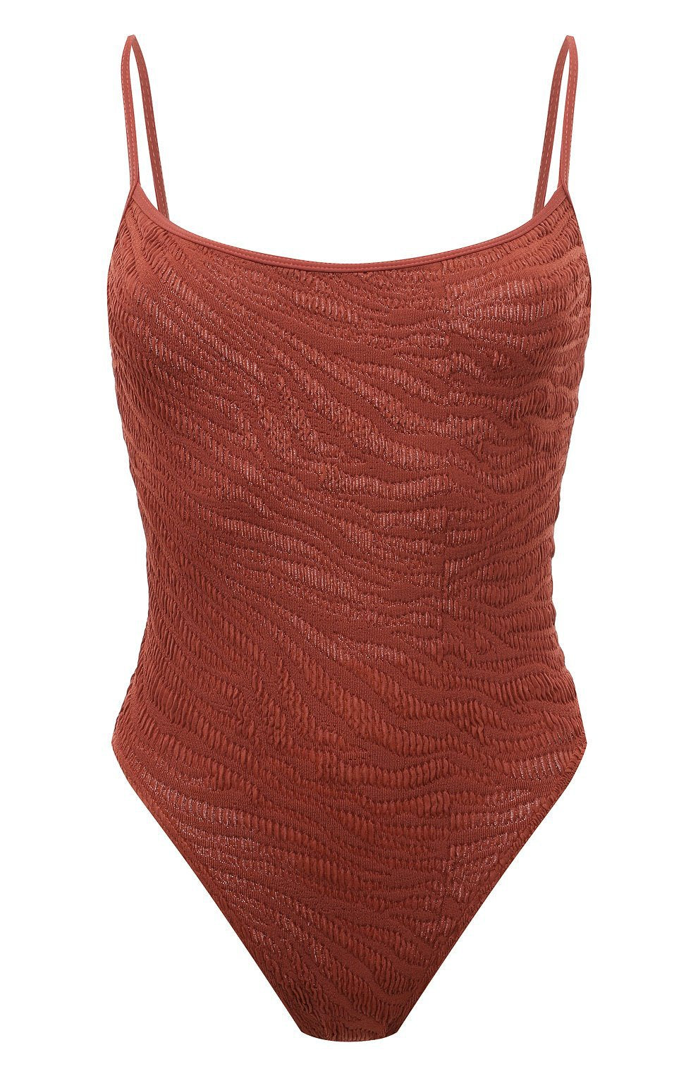 Women One-Piece Swimsuit with Textured Zebra Pattern Mune Fashion