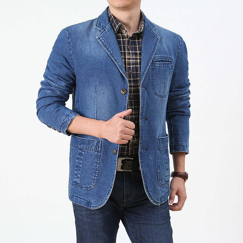 Men's Denim Blazer Mune Fashion