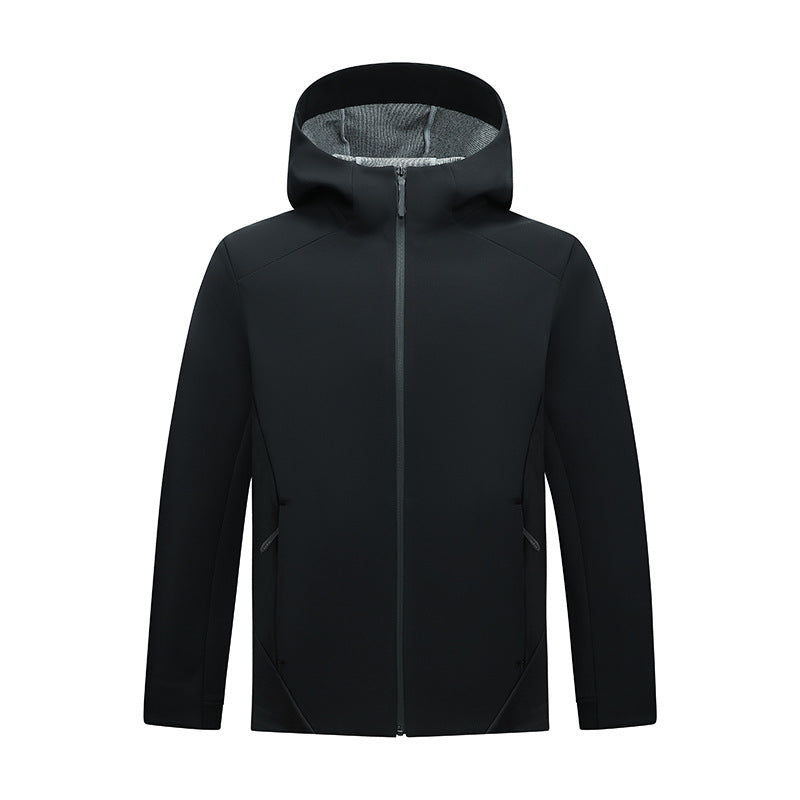 Women's Tailored Softshell Jacket with Hood and Fleece Lining Mune Fashion