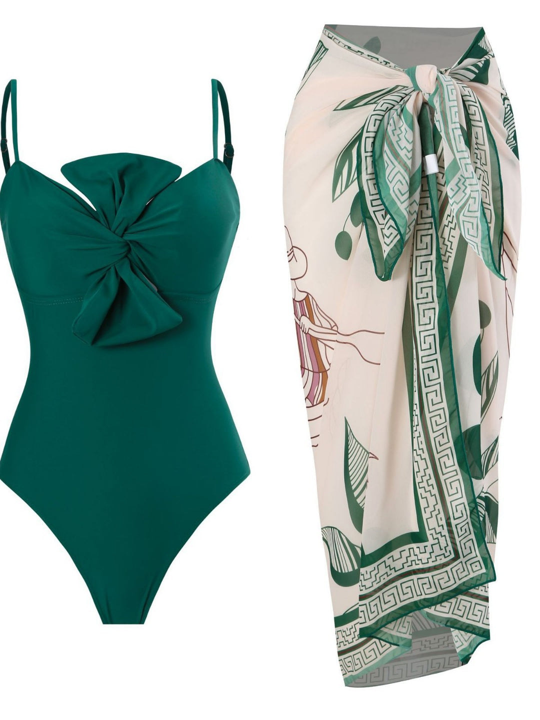 Women's swimsuit with elegant wrap skirt Mune Fashion