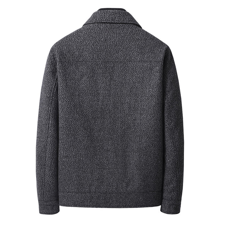 Men's Elegant Structured Transition Jacket with Shirt Collar and Softly Lined Interior Mune Fashion