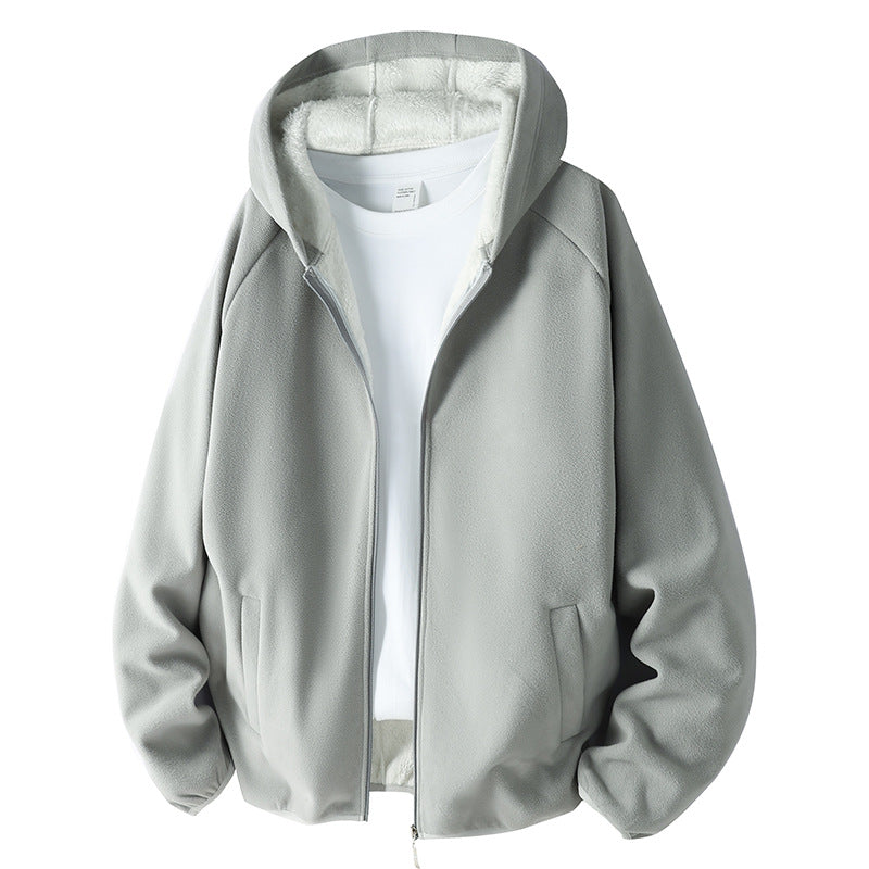Unisex Fleece jacket with teddy lining and hood Mune Fashion