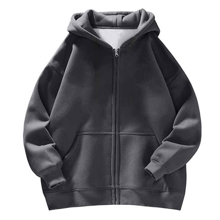 Unisex Oversize Hoodie Jacket with Full Zip, Teddy Lining and Kangaroo Pockets Mune Fashion
