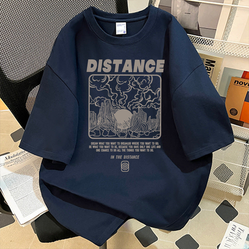 Women's Oversized T-Shirt with Creative Graphic Print Mune Fashion