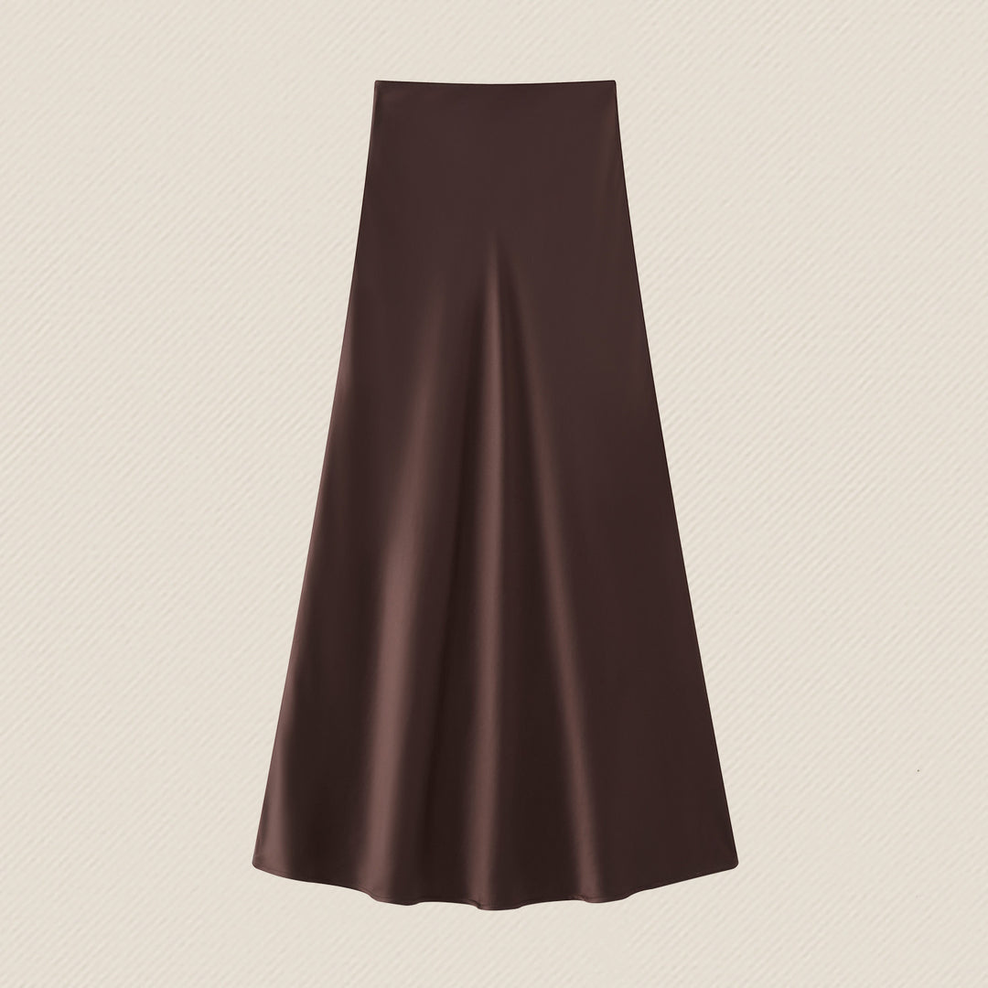 Women's Flowing Maxi Skirt made of high-quality Satin Mune Fashion