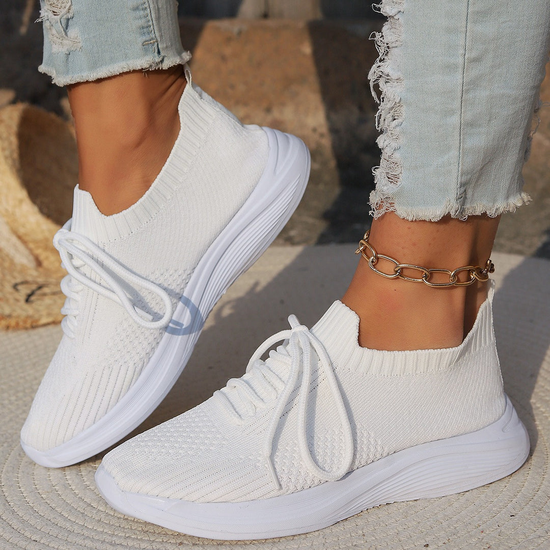 Ladies' knit sneakers with sock-like shaft Mune Fashion