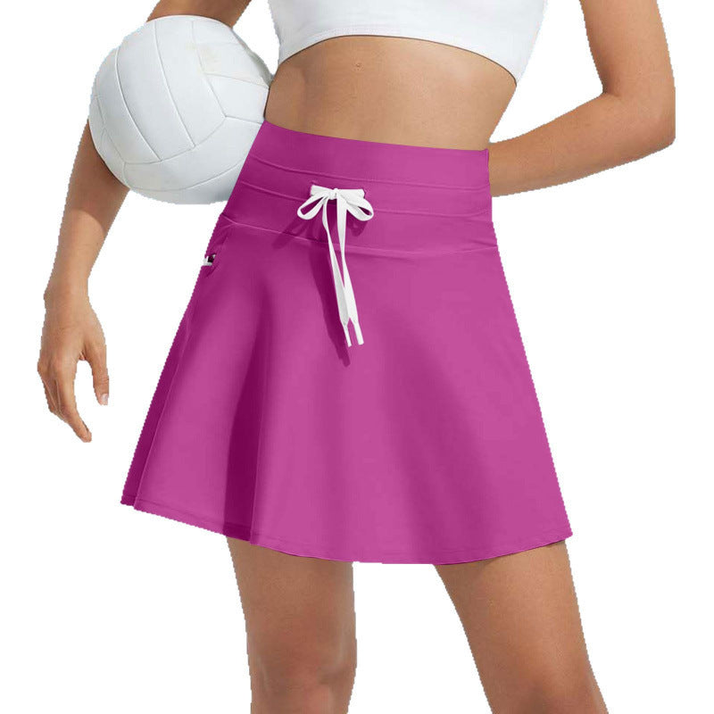 Women's Sporty Swim Skirt with Adjustable Waistband Mune Fashion