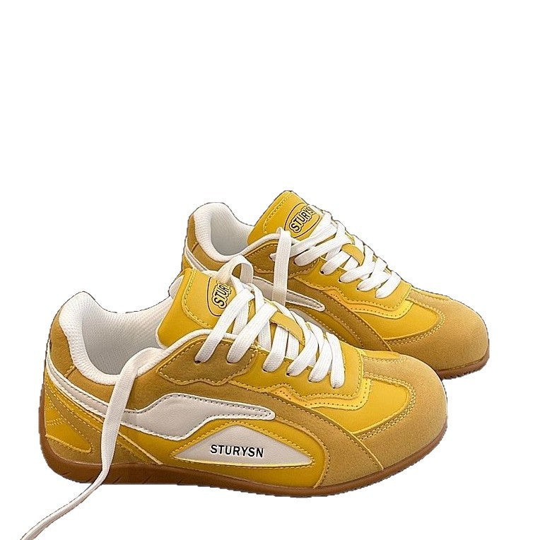 Women's Leisure Sneakers with Soft Suede and Breathable Upper Material Mune Fashion