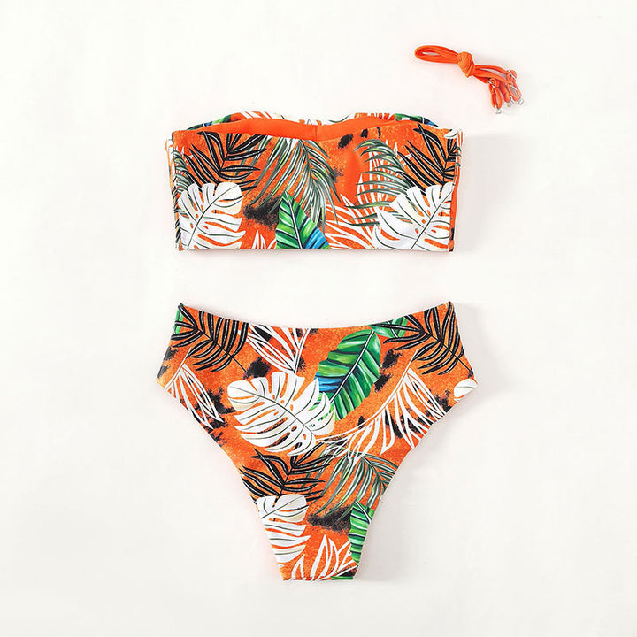 Women's bandeau bikini with high-cut bottoms Mune Fashion