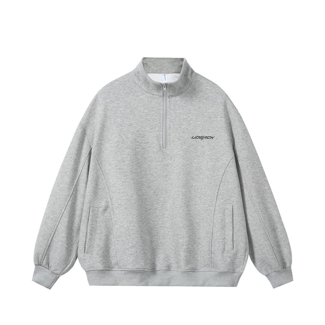 Unisex Oversize-Halfzip-Sweatshirt made of French Terry with Stand-up Collar Mune Fashion