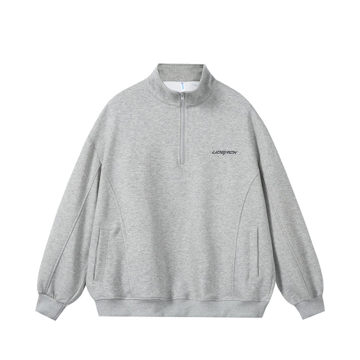 Unisex Oversize-Halfzip-Sweatshirt made of French Terry with Stand-up Collar Mune Fashion