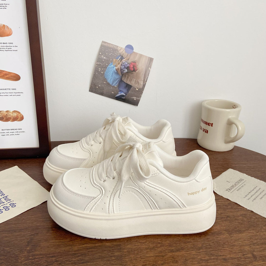 Women Elegant Platform Sneaker with Textured Upper Material Mune Fashion